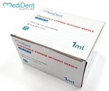 MEDIDENT DS01LL Luer Lock Tip -each box has 100 1ML