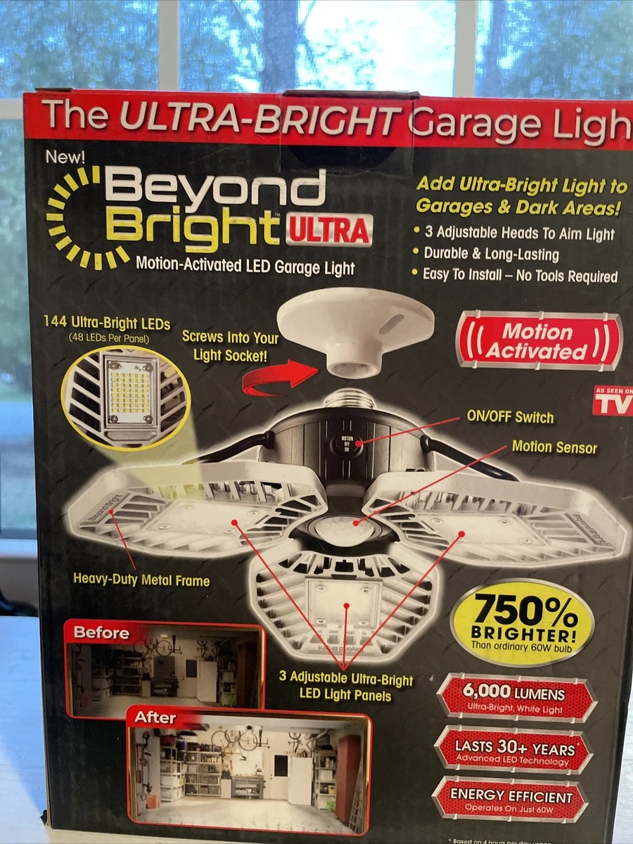 Ontel Beyond Bright Ultra LED Ultra Bright Motion Activated Garage Light