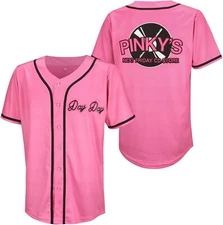 Movie Next Friday Pinky Record #1 Day Day Baseball Jersey Hip Hop Shirt Sewn