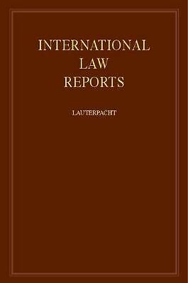 International Law Reports Lauterpacht Lauterpacht Hardback Volume 24