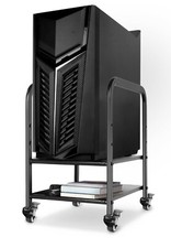 Computer Tower Stand 2-Tier Height Adjustable ATX-Case Desktop PC