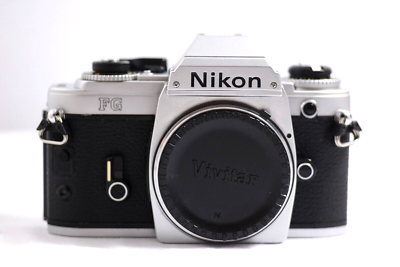 VINTAGE NIKON FG SLR CAMERA BODY WITH INSTRUCTIONS 1982 | eBay