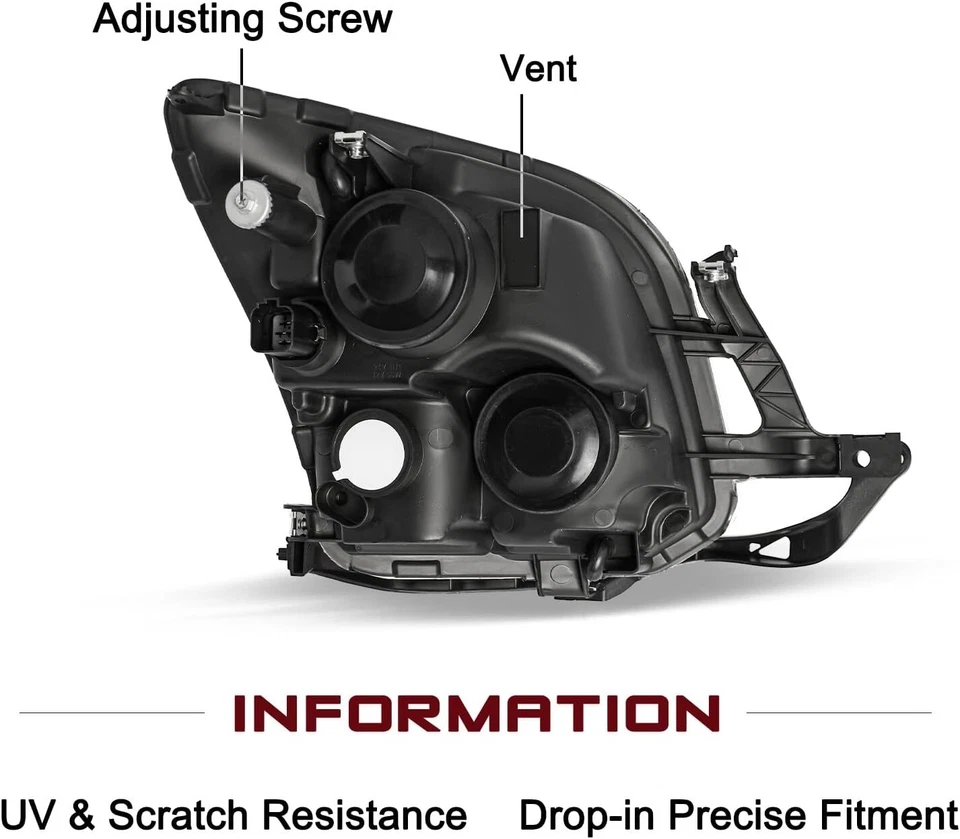 For 2006 2007 2008 2009 Ford Fusion Headlights Headlamps Assembly Clear - Image 3 of 4