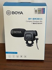 NEW Boya Compact Shotgun Mic BY-BM3011 Condenser Microphone New Open Box