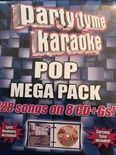 Party Tyme Karaoke Pop Mega Pack 8 CD G Set 128 Songs