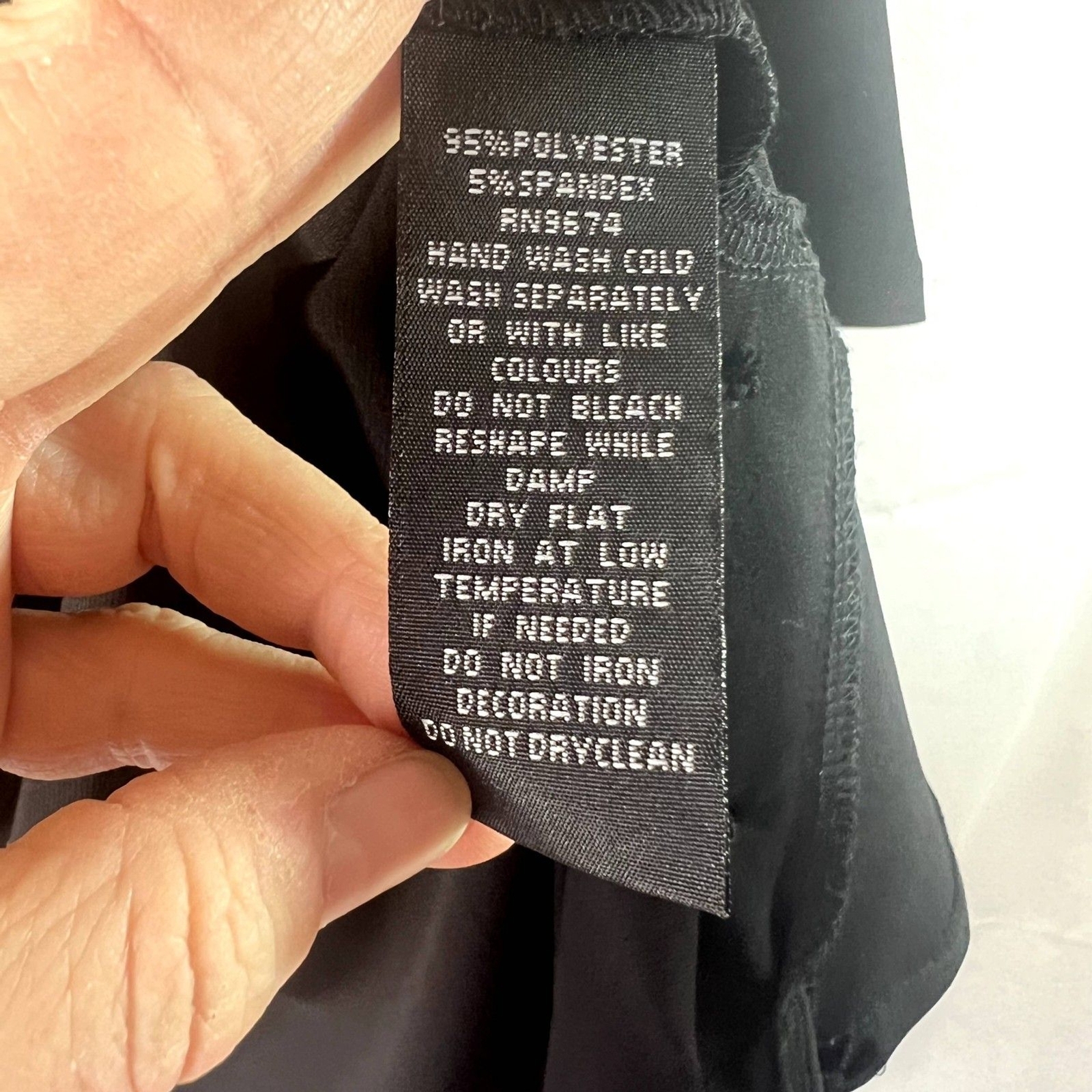 Vesseli Italy Basic Black Side Button Detail Stap… - image 7