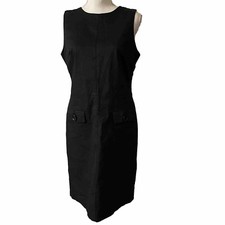 NWT Michael Kors Women’s Black Short Sleeve Button Pocket Accent Size 10