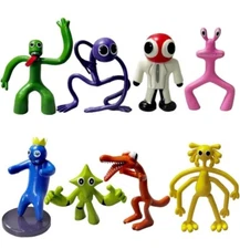 8pcs Action Figures Toy For Kids Birthday Party,rainbow party Friends