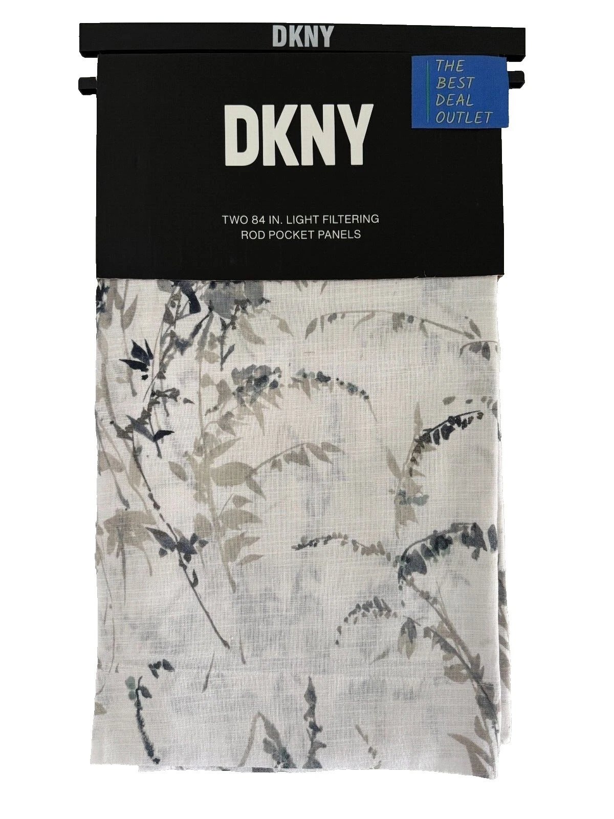 Ventana Floral De Algodón DKNY Cortinas