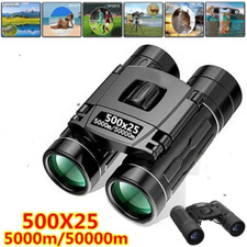 HD 500x25 Portable Zoom Powerful Binoculars Day Telescope Hunting Travel Outdoor