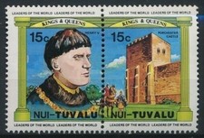 NUI Tuvalu 1984 MNH Se tenant pair, King Henry V, Porchester Castle Architecture