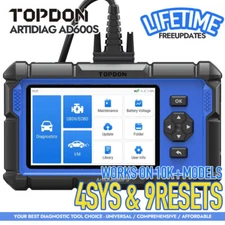 2025 TOPDON AD600S V2.0 OBD2 Scanner Engine ABS SRS SAS TPMS EPB Diagnostic Tool