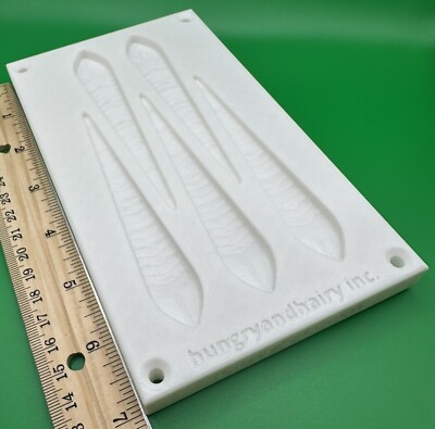 Custom Soft Plastic Fishing Lure Worm Mold 4.5'' ''Larry's Leech''