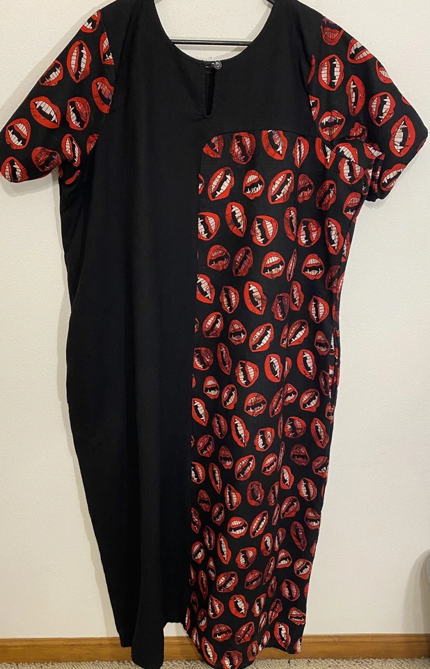 Handmade Vampire Blood Horror Adult Cosplay Costume Halloween  Plus Size Dress - Image 3 of 3