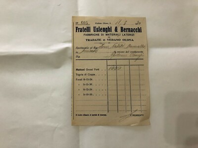 RECEIPT FRATELLI USLENGHI & BERNACCHI BUILDING MATERIAL TRADATE VEDANO OLONA.5