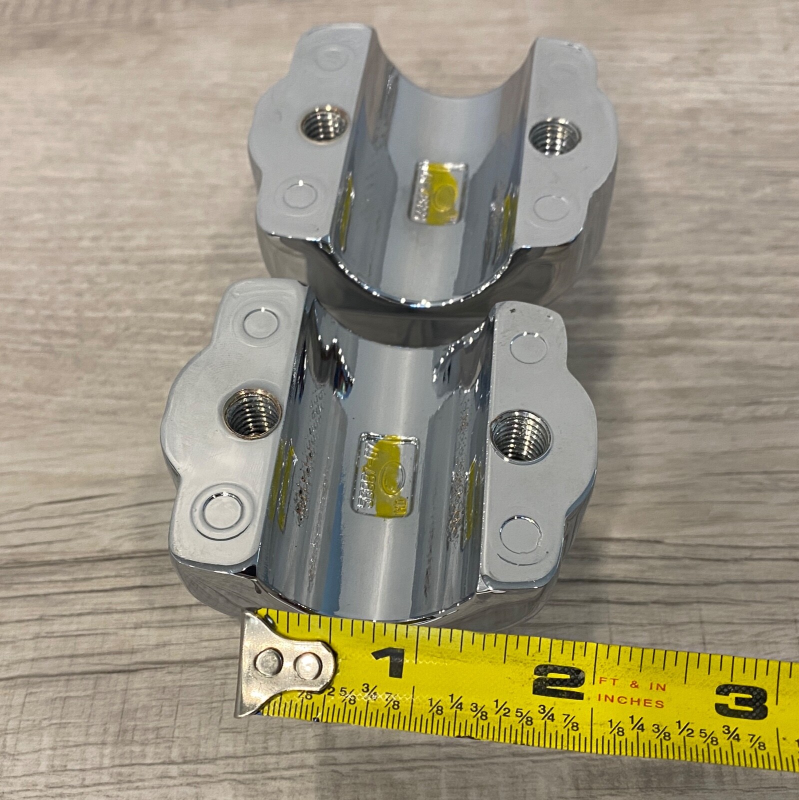 NOS Genuine Harley OEM Softail Fatboy 1.25" Handlebar Risers Chrome