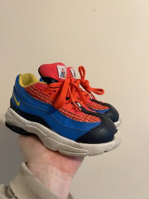 Nike Air Max 95 Spider-Man Size 9C Toddler Kids Sneakers Shoes