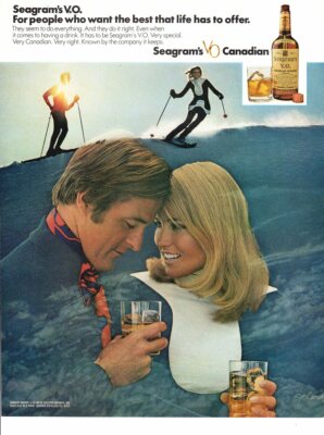 Vintage advertising print Alcohol Seagram's V.O. Best Life has to Offer 1971 ad