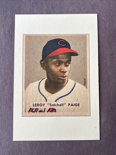 Bowman Leroy "Satchell" Paige Reprint HOF MLB Negro League CLEVELAND HOF PITCHER - Picture 2 of 3