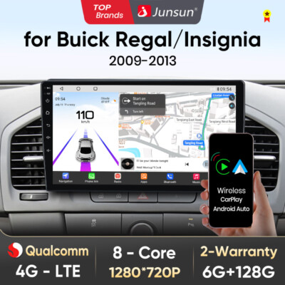 128GB Android 14 Autoradio GPS Für Opel Insignia 2008-2012 Buick Regal 2009-2013