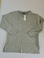 Ladies Jumper F F Size 14 Long Sleeve Grey 6874