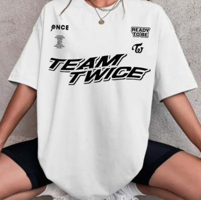 Twice Ready to Be Tour T-shirt, Team Twice 5th World Tour Kpop