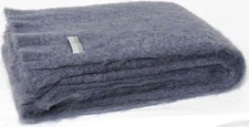 Masterweave Windermere Mohair Throw Rug  - Storm
