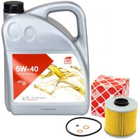 MotoröL Set 5W-40 5 Liter + ÖLfilter 26803 FüR BMW 3Er 318Is E36 103 KW 140 PS