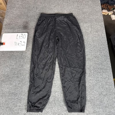 Reebok Nylon Track Pants Joggers Size XL Black