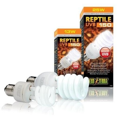 Exo Terra Reptile UVB150 Terrarienlampe Repti Glo 10.0 für Wüstenreptilien  13W.