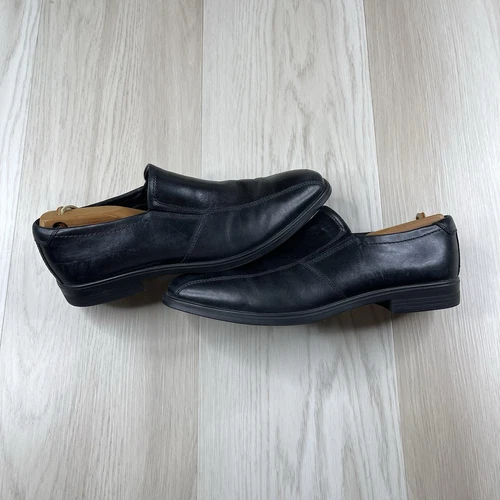 Scarpe uomo Ecco nere taglia 45 mocassino slip on in pelle