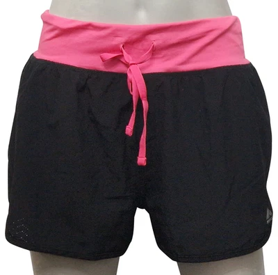 RBX Reebok Performance Short Fitness Femme Noir Rose Élastique Taille M - Photo 1/3