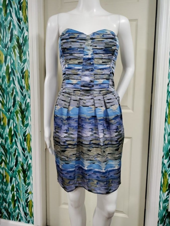 BCBGeneration Strapless Whimsy Wedding Guest NYE … - image 2