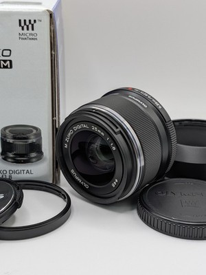 Olympus M.Zuiko Digital 25mm f/1.8 Black Prime MFT Lens [Excellent+5] from Japan
