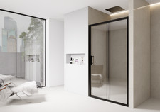 Bathroom Sliding Door Shower Enclosure Screen Walk In 6mm Glass Door Cubicle