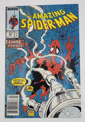 AMAZING SPIDER-MAN Vol. 1 #302 JULY 1988 Newsstand Edition TODD MCFARLANE