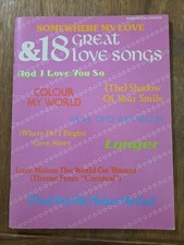 Somewhere My Love  18 Great Love Songs All Organ song book-RARE VINTAGE