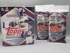2026 Topps Flagship Football Mega Box+Fat Pack(2) Lot-New/Factory Sealed