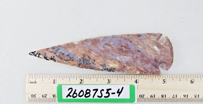5.25'' Spearhead - Lance Head - Drill - Knife - Pow-Wow - Hand Knapped Agate