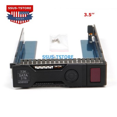 HP 3.5 LFF SAS SATA DL360p DL380p G8 G9 Server Hard Drive Caddy Tray 651314-001
