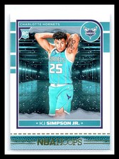 2024-25 NBA Hoops Winter #272 KJ Simpson Jr. RC - Charlotte Hornets