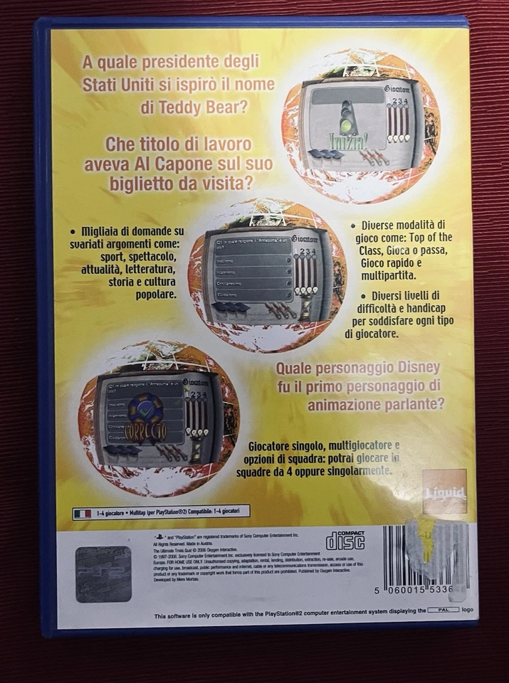 GIOCO PLAYSTATION 2 IL GRANDE QUIZ SULLA STORIA GEOGRAFIA E CULTURE - Immagine 3 di 3