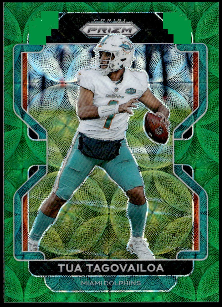 2021 Panini Prizm #107 Tua Tagovailoa Green Scope #/75