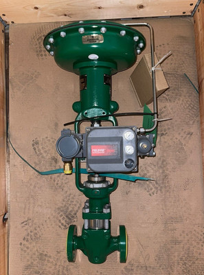 FISHER 1'' CLASS 600 ET-GLOBE CONTROL VALVE w CAVITROL III STAGE 2 TRIM + DVC6200