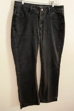 Riders By Lee woman s Jeans Straight Leg black Denim Workwear