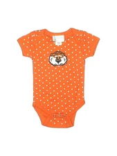 Two Feet Ahead Girls Orange Short Sleeve Bodysuit 6 Months