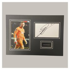 Hand Signed jack butland A4 White Card Display Rangers Football + Coa