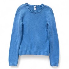 GAP Spring 2004 Blue Solid Knit Pullover Sweater Long Sleeve Women's Regular M
