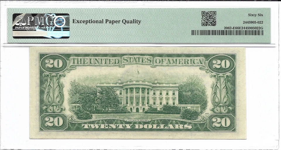 1950C $20 RICHMOND FRN. PMG Gem Uncirculated 66 EPQ Banknote. - Image 2 of 2