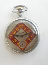Cyma swiss mechanical two tone dial art deco vintage antique pocket watch